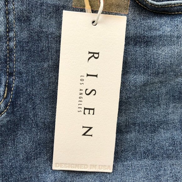 NWT Risen Jeans Womens Felecia Jeans Size 3XL High Rise Straight Leg Casual Blue - Picture 12 of 16